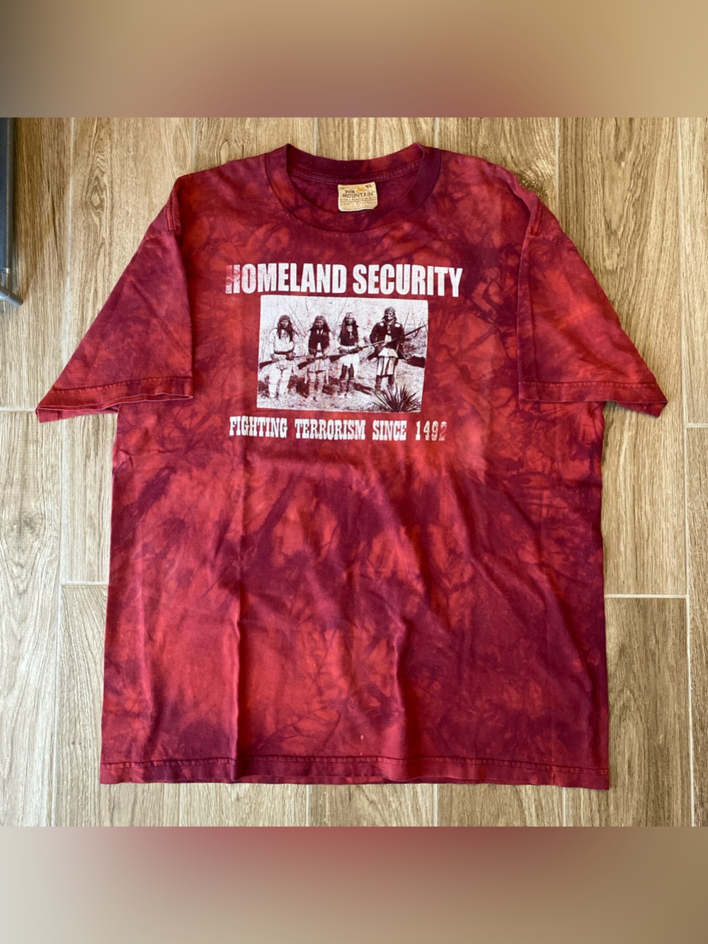 The Mountain Burgundy Tie-Dye Graphic Tee
